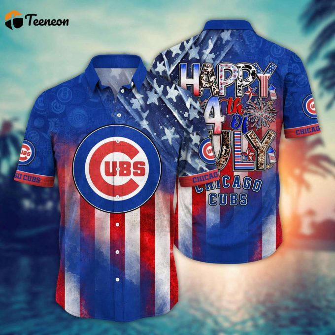 Mlb Chicago Cubs Hawaii Shirt Independence Day Trendy Hawaiian Tops For Cool Fans 1