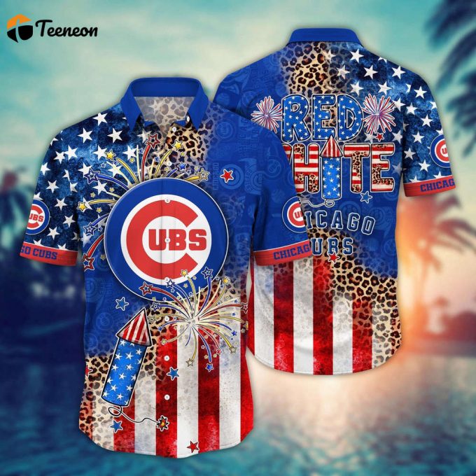 Mlb Chicago Cubs Hawaii Shirt Independence Day Vibrant Aloha For Cool Fans 1