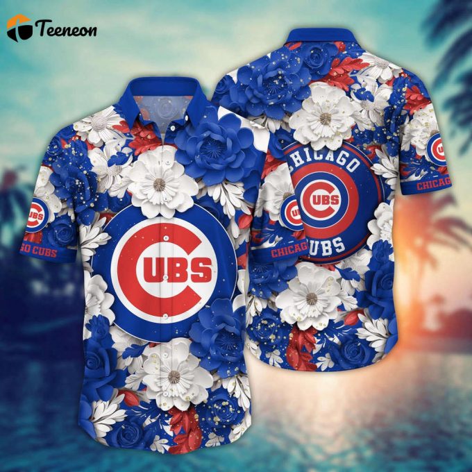 Mlb Chicago Cubs Hawaiian Shirt Aloha Spirit At Every Base For Sport Fan 1