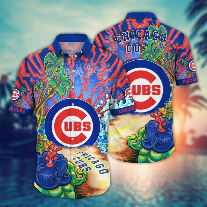 Mlb Chicago Cubs Hawaiian Shirt Diamond Dreamscape For Sports Fans 2