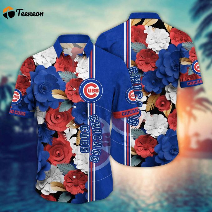 Mlb Chicago Cubs Hawaiian Shirt Fashion Frenzy In Floral For Sport Fan 1