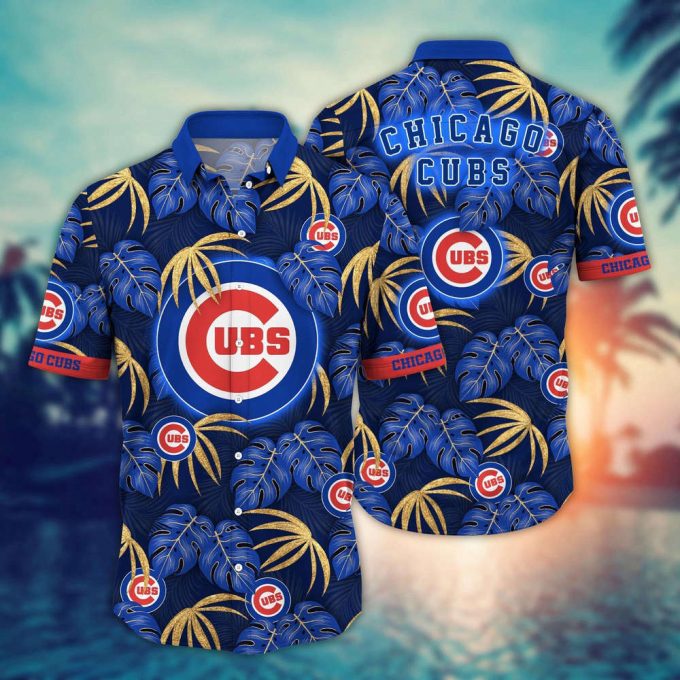 Mlb Chicago Cubs Hawaiian Shirt Floral Symphony Gift For Fans 2