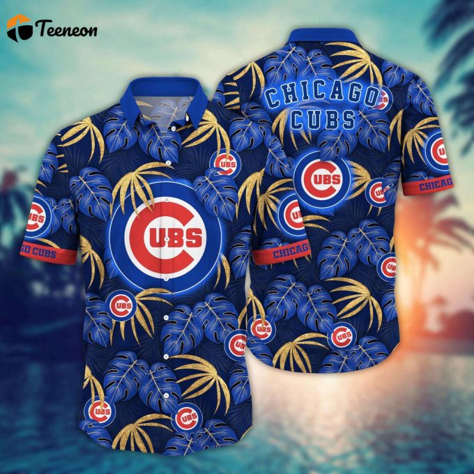 Mlb Chicago Cubs Hawaiian Shirt Floral Symphony Gift For Fans 1