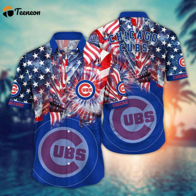 Mlb Chicago Cubs Hawaiian Shirt Flower Game Day Aloha Mlb Style For Fans 1