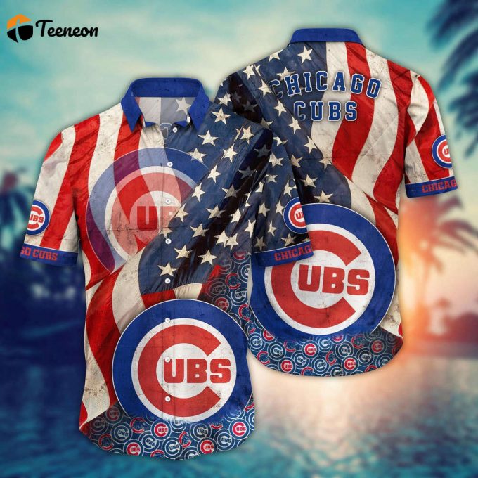 Mlb Chicago Cubs Hawaiian Shirt Flower Swing Into Hawaiianan Chic For Fans 1