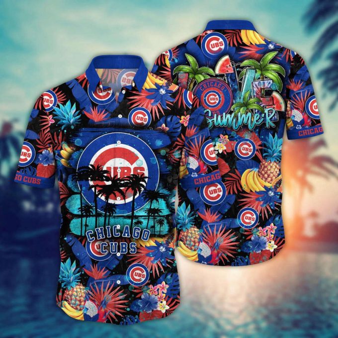 Mlb Chicago Cubs Hawaiian Shirt Pitch Perfect Style For Sports Fans 2