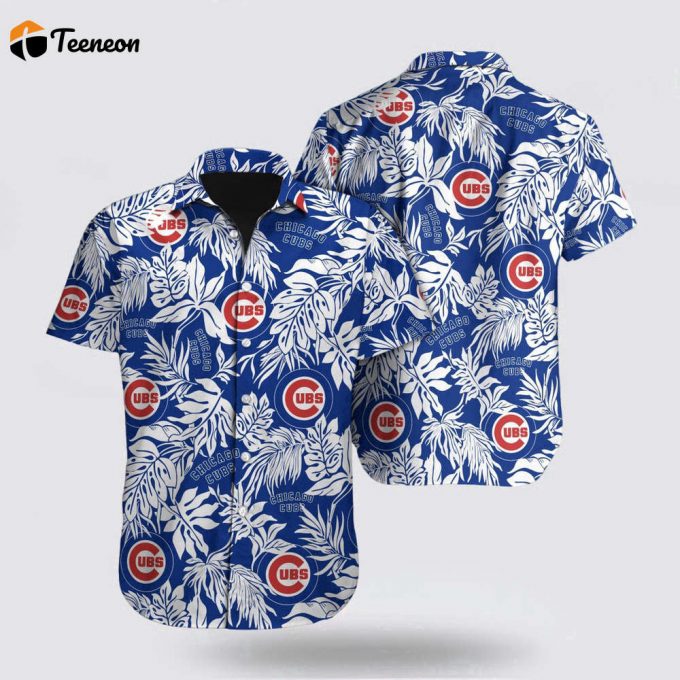 Mlb Chicago Cubs Hawaiian Shirt Tropical Pattern For Fan Mlb 1