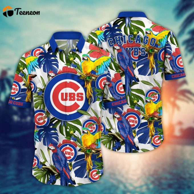 Mlb Chicago Cubs Hawaiian Shirt Victory In Bloom Gift For Fans 1