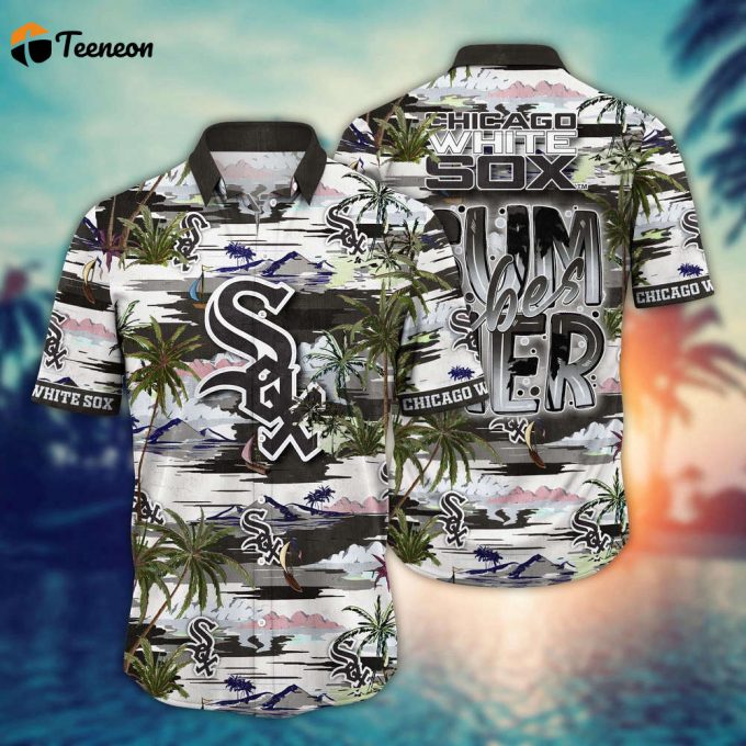 Mlb Chicago White Sox Hawaiian Shirt Flower Grand Slam In Hawaiianan Flair For Fans 1