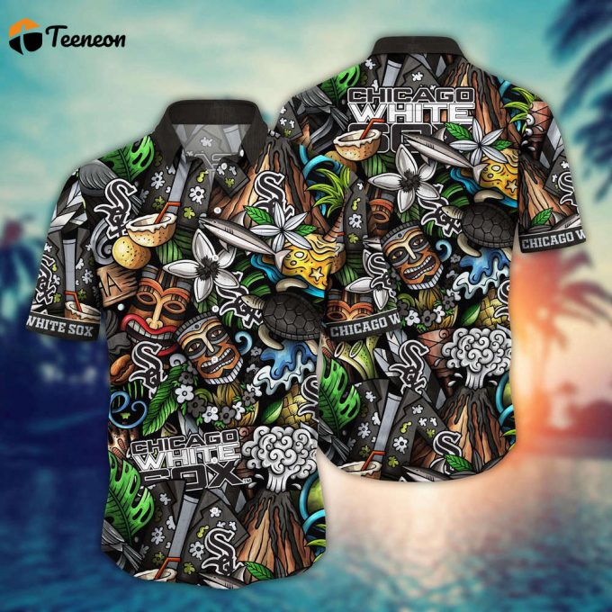 Mlb Chicago White Sox Hawaiian Shirt Flower Strike A Style Statement For Fans 1