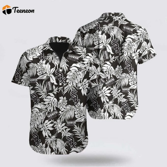 Mlb Chicago White Sox Hawaiian Shirt Palm Leaf Pattern For Fan Mlb 1