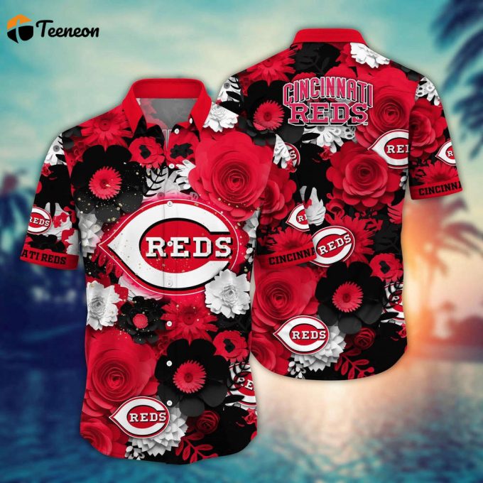 Mlb Cincinnati Reds Hawaiian Shirt Diamond Dreams For Sport Fan 1