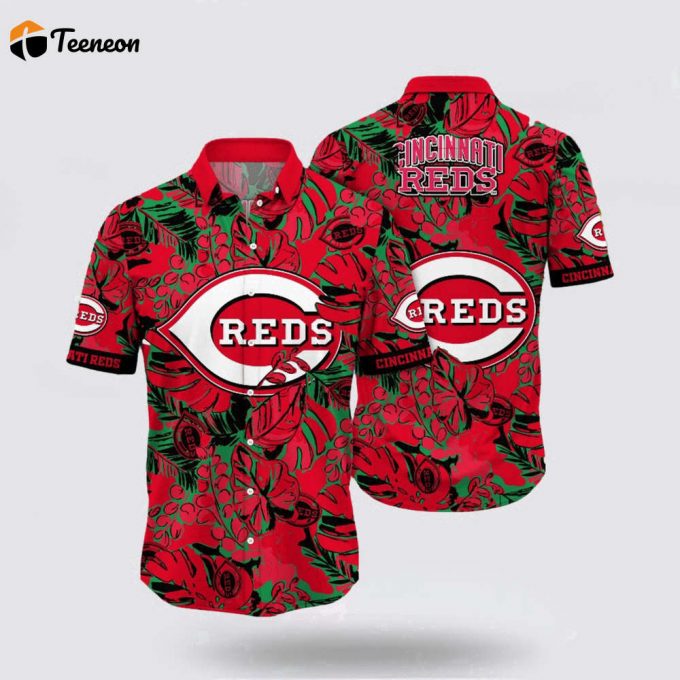 Mlb Cincinnati Reds Hawaiian Shirt Free Your Spirit With Cool Coastal Fashion For Fans 1