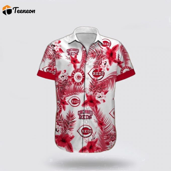 Mlb Cincinnati Reds Hawaiian Shirt Immerse Yourself In The Sea Breeze For Fans 1