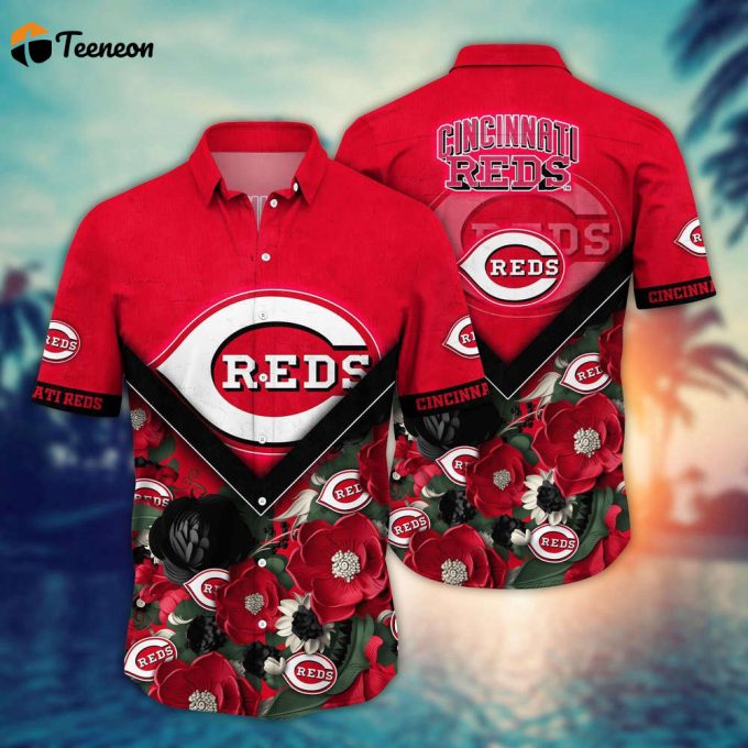 Mlb Cincinnati Reds Hawaiian Shirt Summer Swing For Sport Fan 1