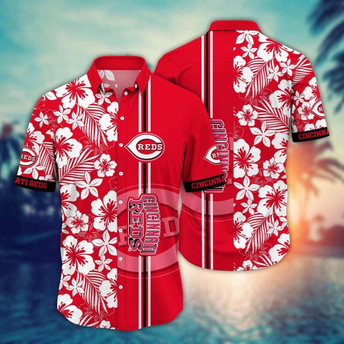 Mlb Cincinnati Reds Hawaiian Shirt Swing Into Summer For Sports Fans 2