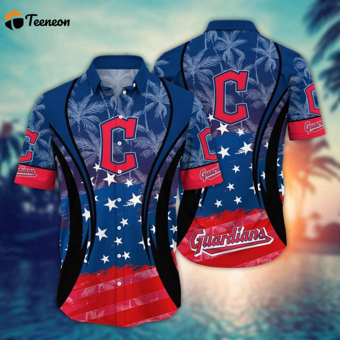 Mlb Cleveland Guardians Hawaiian Shirt Vibrant Aloha For Cool Fans 1