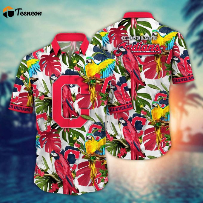 Mlb Cleveland Indians Hawaiian Shirt Victory In Bloom Gift For Fans 1