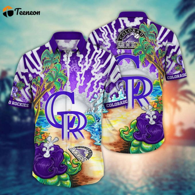 Mlb Colorado Rockies Hawaiian Shirt Diamond Dreamscape For Sports Fans 1