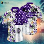 MLB Colorado Rockies Hawaiian Shirt Flower Home Run Threads For Fans