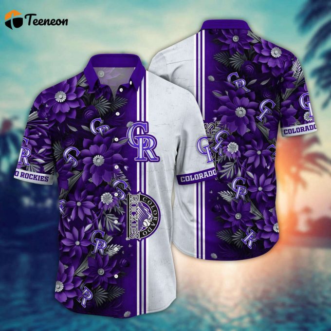 Mlb Colorado Rockies Hawaiian Shirt Steal The Bases Steal The Show For Fans 1