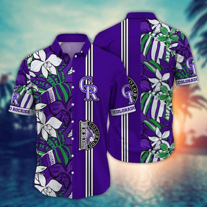 Mlb Colorado Rockies Hawaiian Shirt Summer Swirl Gift For Fans 2