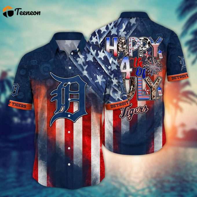 Mlb Detroit Tigers Hawaii Shirt Independence Day Trendy Hawaiian Tops For Cool Fans 1