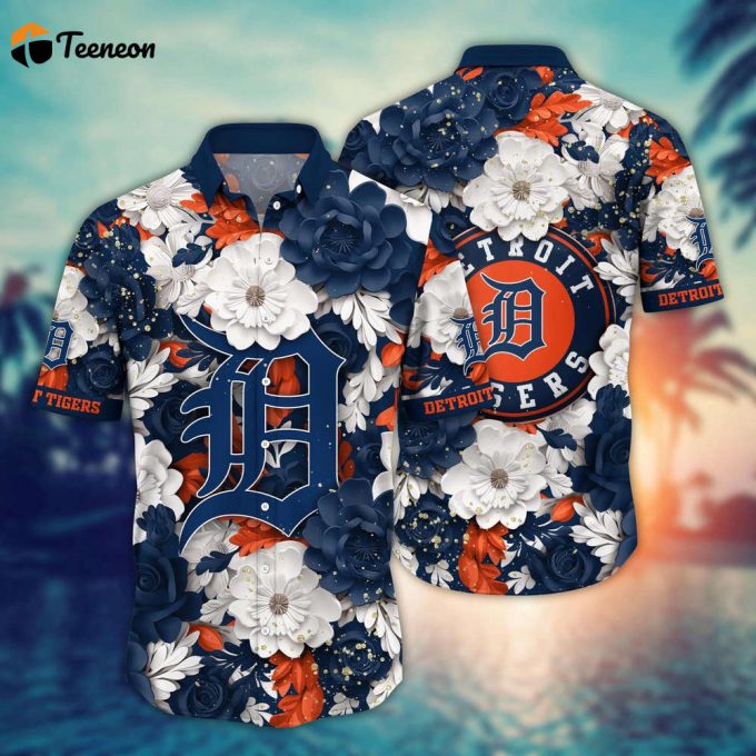 Mlb Detroit Tigers Hawaiian Shirt Aloha Spirit At Every Base For Sport Fan 1