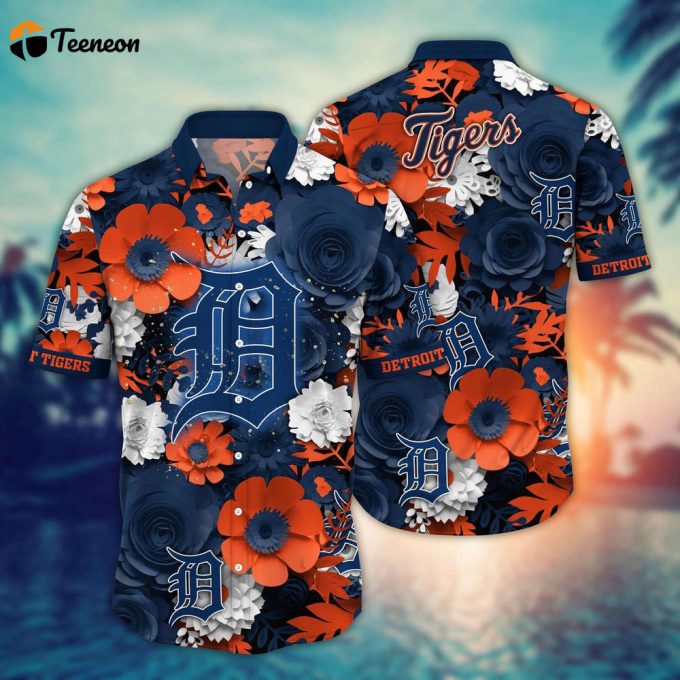 Mlb Detroit Tigers Hawaiian Shirt Diamond Dreams For Sport Fan 1