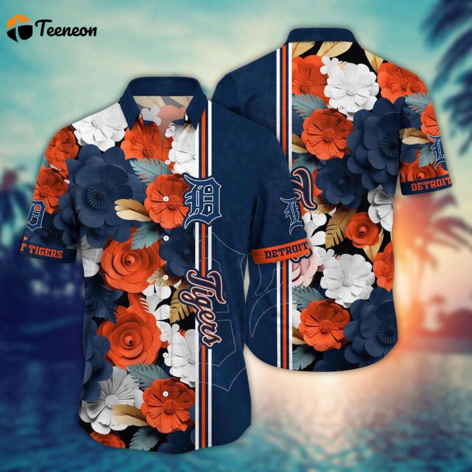 Mlb Detroit Tigers Hawaiian Shirt Fashion Frenzy In Floral For Sport Fan 1