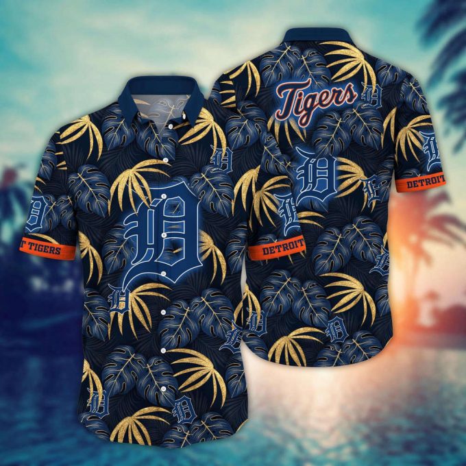 Mlb Detroit Tigers Hawaiian Shirt Floral Symphony Gift For Fans 2