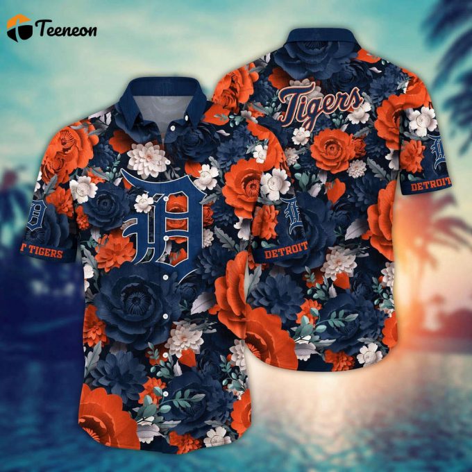 Mlb Detroit Tigers Hawaiian Shirt Home Run Style For Sport Fan 1