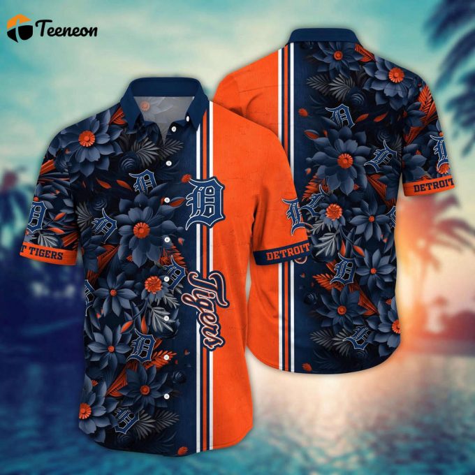 Mlb Detroit Tigers Hawaiian Shirt Steal The Bases Steal The Show For Fans 1