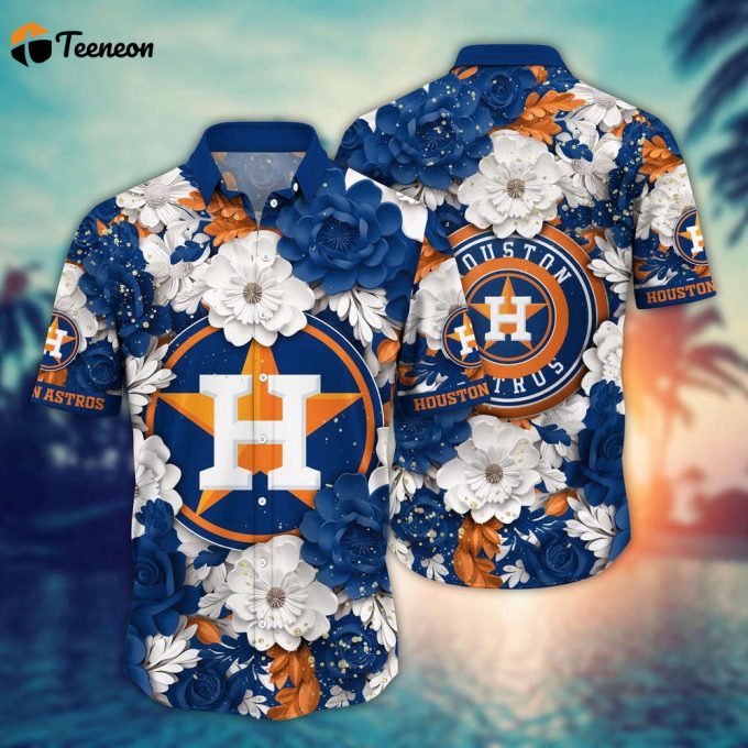 Mlb Houston Astros Hawaiian Shirt Aloha Spirit At Every Base For Sport Fan 1