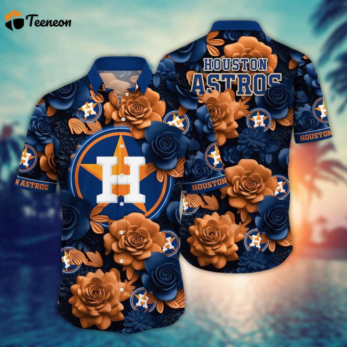 Mlb Houston Astros Hawaiian Shirt Flower Aloha Style Unleashed For Fans 1