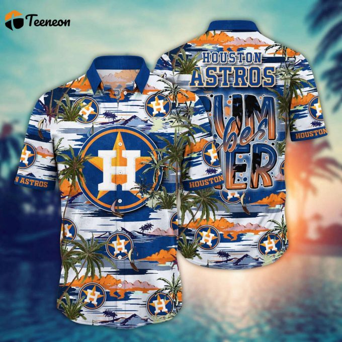 Mlb Houston Astros Hawaiian Shirt Flower Grand Slam In Hawaiianan Flair For Fans 1