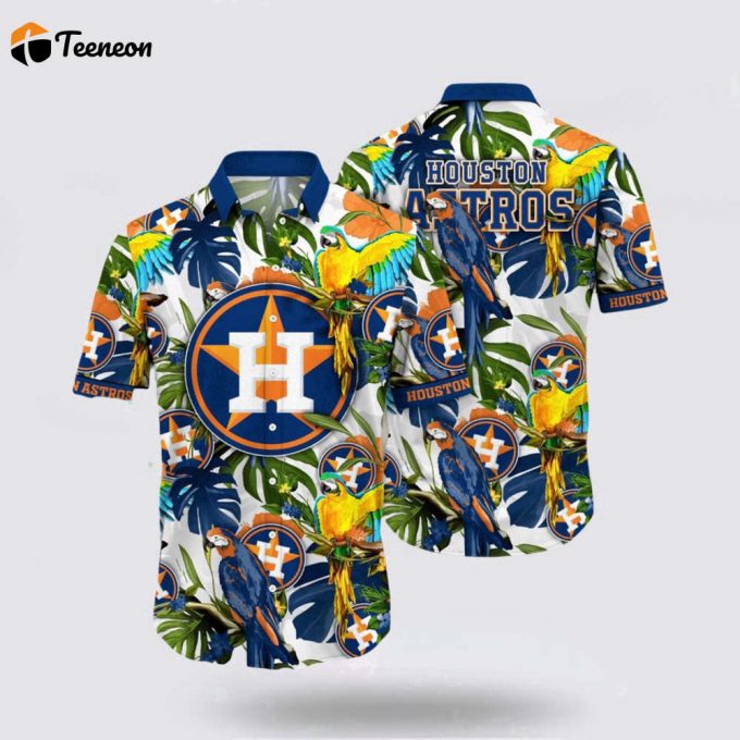 Mlb Houston Astros Hawaiian Shirt Get Ahead Of The Fashion Wave With The Coastal Fashion Collection For Fans 1