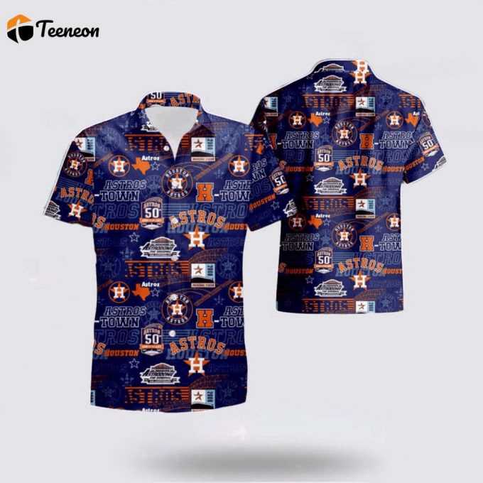 Mlb Houston Astros Hawaiian Shirt Immerse Yourself In The Sea Breeze For Fans 1