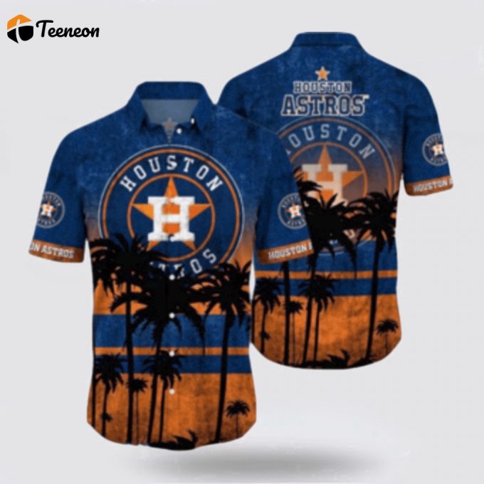 Mlb Houston Astros Hawaiian Shirt Surfing In Style With The Super Cool For Fans 1