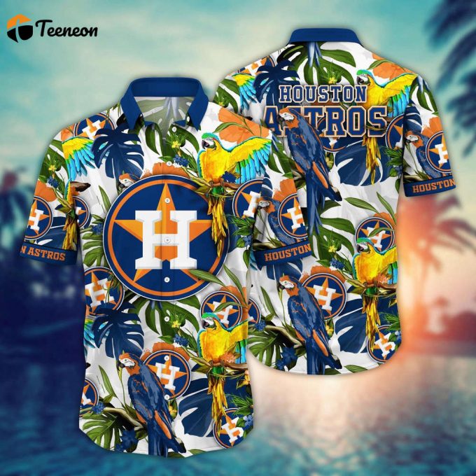 Mlb Houston Astros Hawaiian Shirt Victory In Bloom Gift For Fans 1