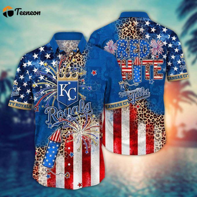 Mlb Kansas City Royals Hawaii Shirt Independence Day Vibrant Aloha For Cool Fans 1