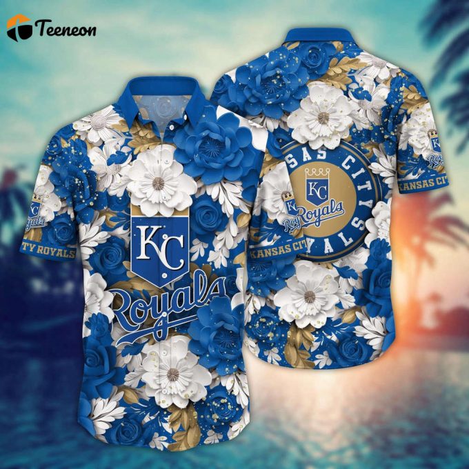 Mlb Kansas City Royals Hawaiian Shirt Aloha Spirit At Every Base For Sport Fan 1