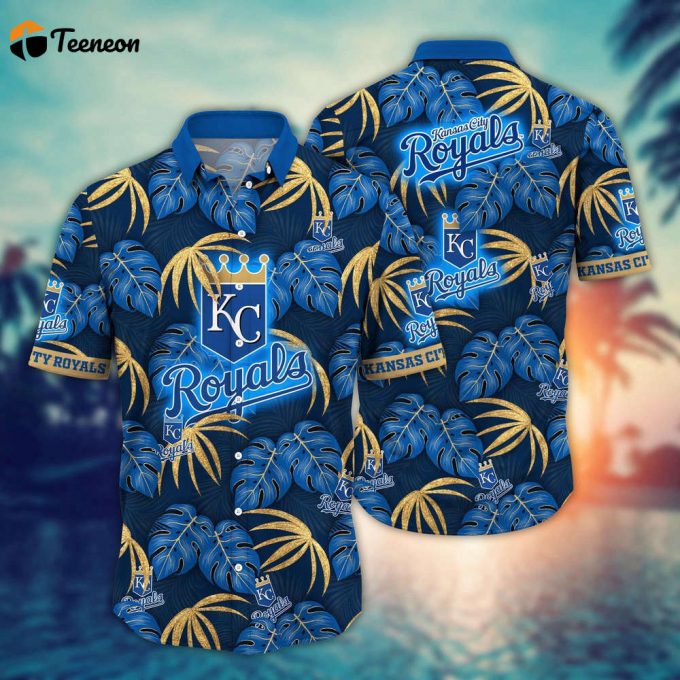 Mlb Kansas City Royals Hawaiian Shirt Floral Symphony Gift For Fans 1