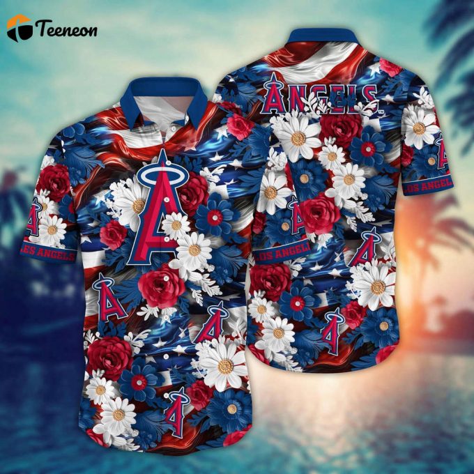 Mlb Los Angeles Angels Hawaii Shirt Independence Day For Cool Fans 1