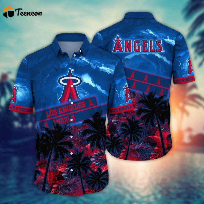 Mlb Los Angeles Angels Hawaiian Shirt Aloha Spirit Soars Gift For Fans 1