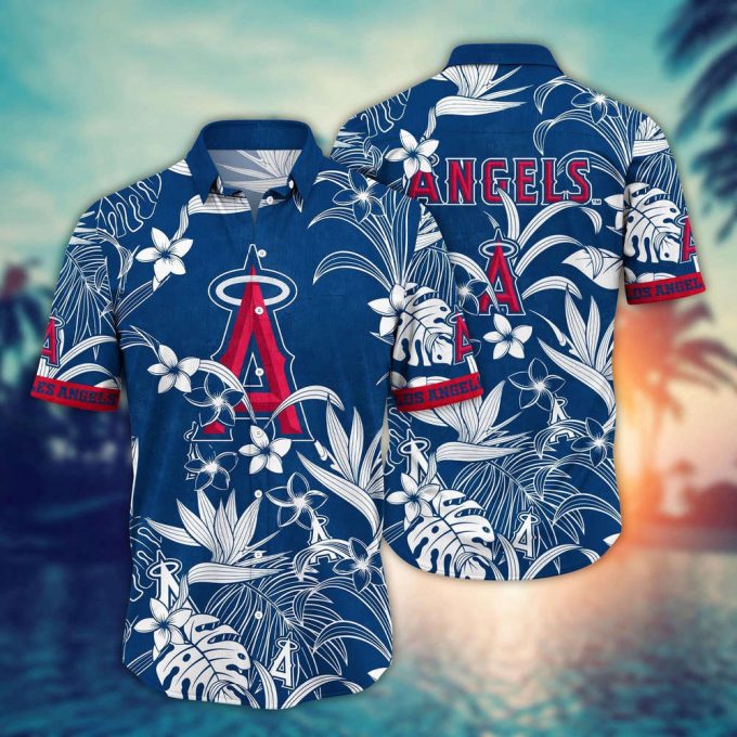 Mlb Los Angeles Angels Hawaiian Shirt Breeze Through Summer Gift For Fans 2