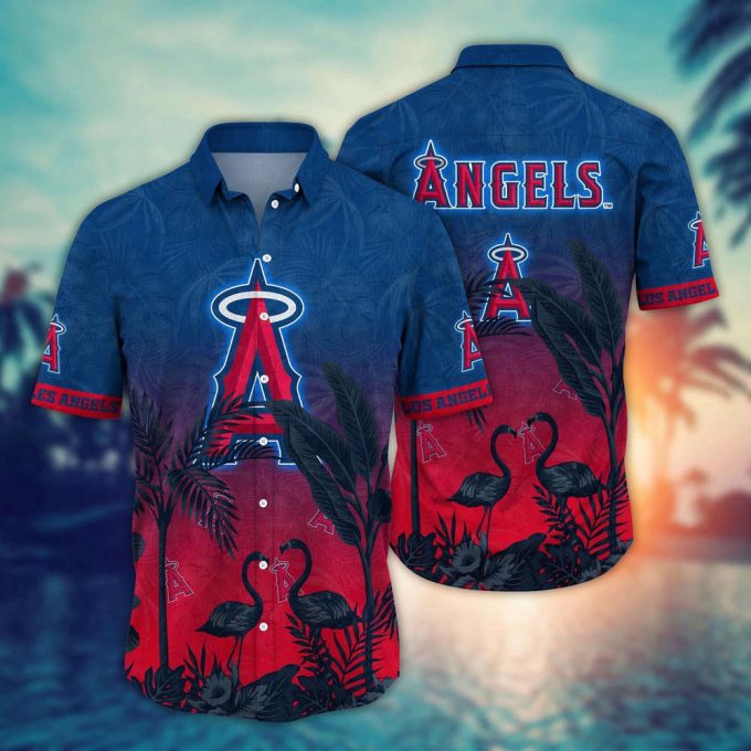 Mlb Los Angeles Angels Hawaiian Shirt Chase The Sunset Gift For Fans 2