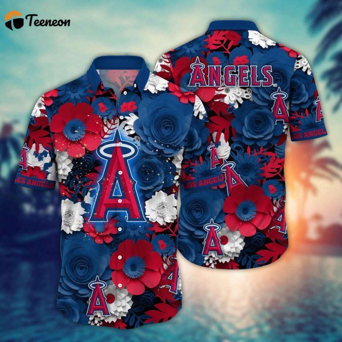 Mlb Los Angeles Angels Hawaiian Shirt Diamond Dreams For Sport Fan 1