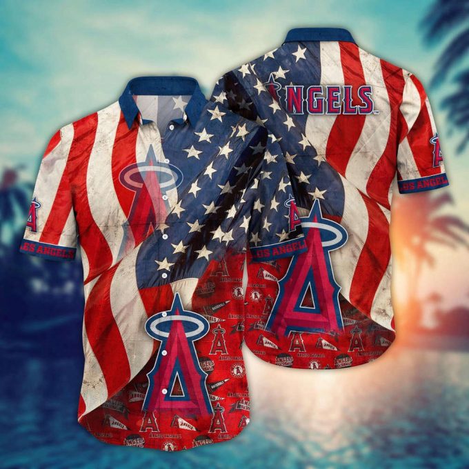 Mlb Los Angeles Angels Hawaiian Shirt Flower Swing Into Hawaiianan Chic For Fans 2