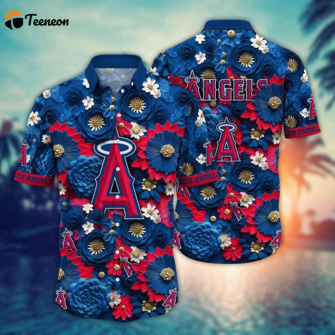 Mlb Los Angeles Angels Hawaiian Shirt Hitting Fashion Highs For Fans 1